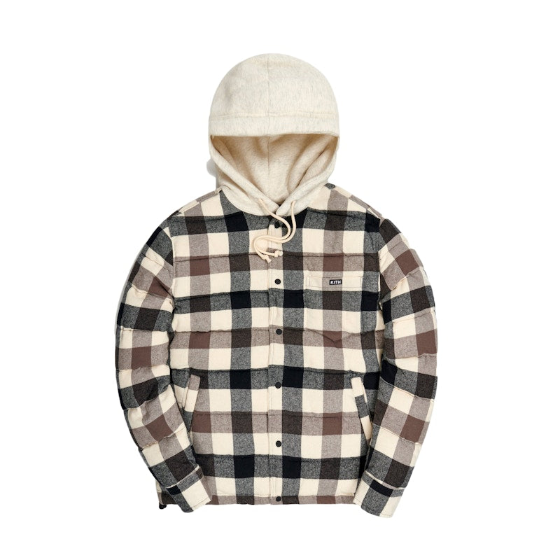 Kith Sterling Quilted Shirt Puffer Beige/Multi