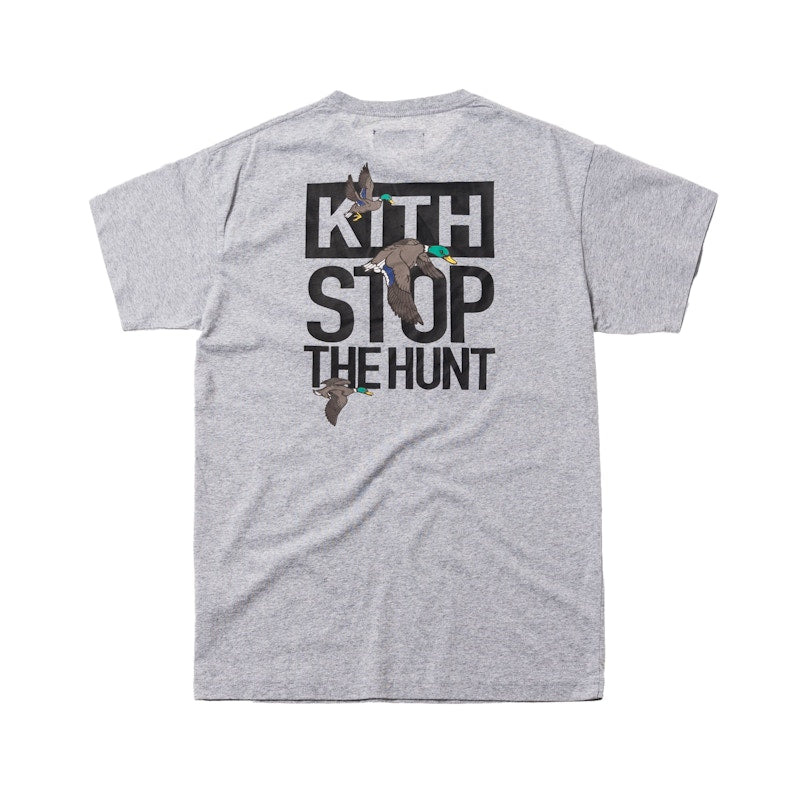 Kith Stop The Hunt Tee Heather Grey