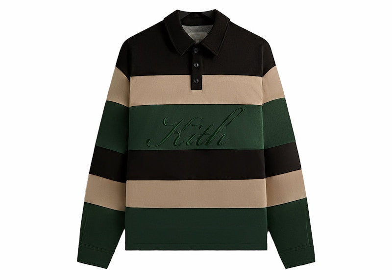 Kith Stripe Microsuede Tanner Pullover Black