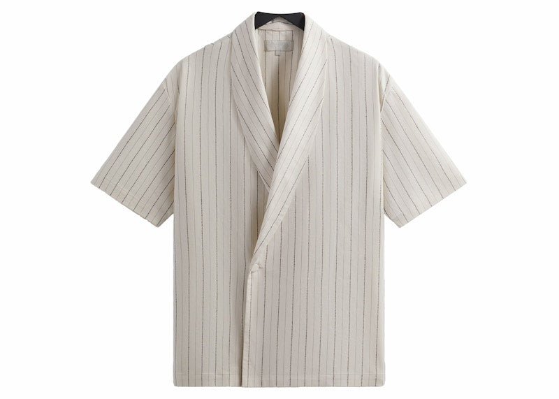 Kith Striped Twill Thompson Crossover Shirt Sandrift
