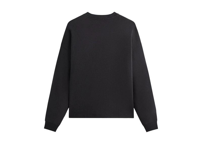 Kith Sueded French Terry Long Sleeve Lawson Tee Black