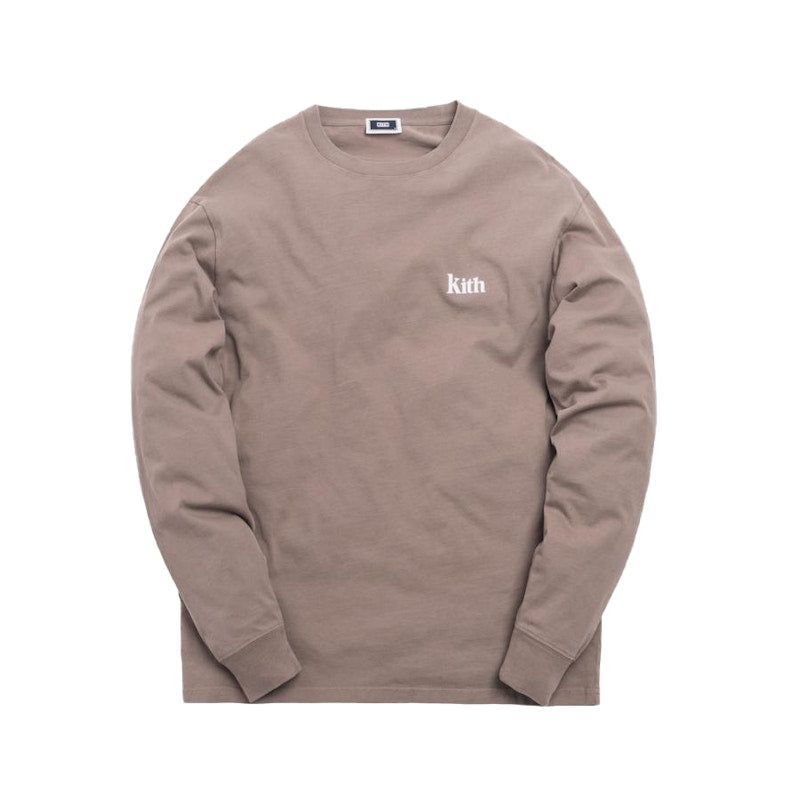 Kith Summer Serif L/S Tee Cinder