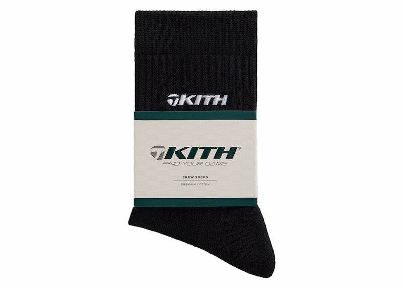 Kith TaylorMade Crew Socks Black