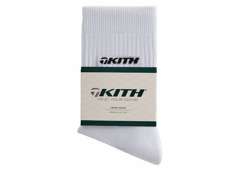 Kith TaylorMade Crew Socks White