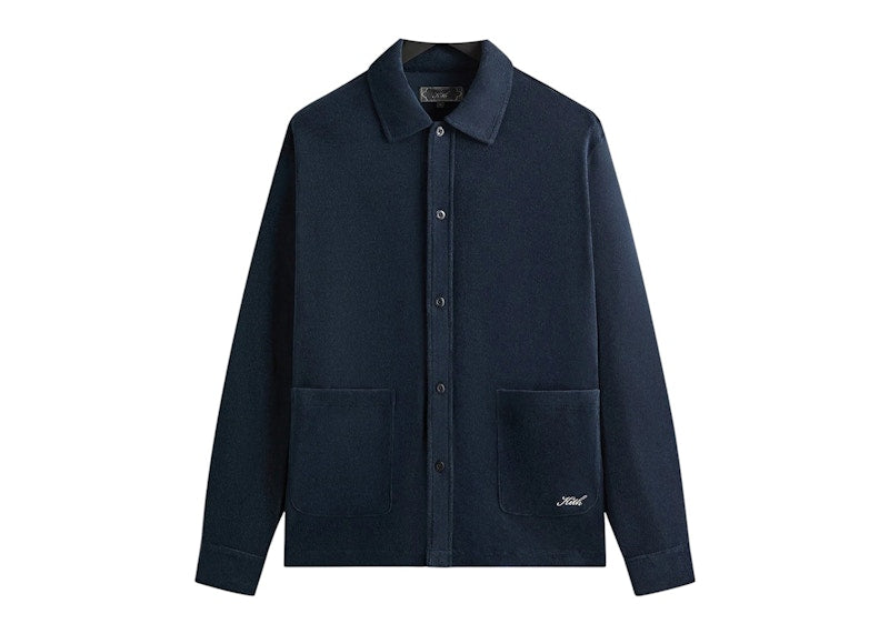 Kith Terry Boxy Collared Overshirt Nocturnal