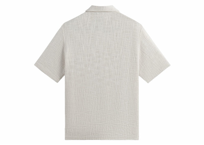 Kith Textured Cotton Boxy Collared Overshirt Sandrift