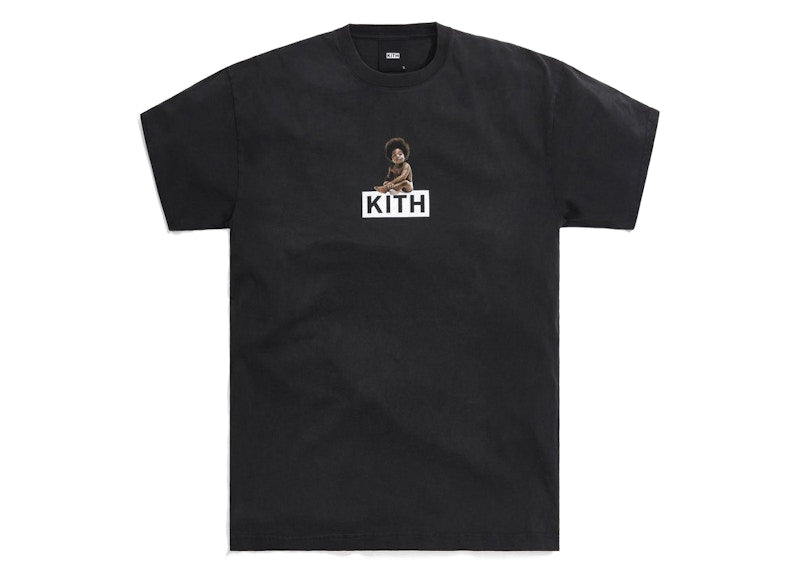 Kith The Notorious B.I.G Ready to Die Classic Logo Vintage Tee Black