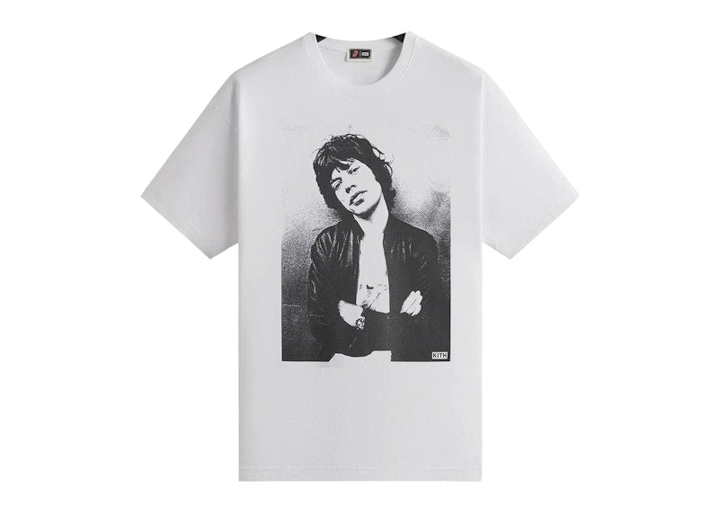 Kith The Rolling Stones Mick Photo Vintage Tee White