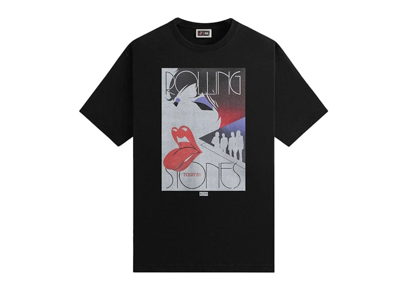 Kith The Rolling Stones Tour 1981 Tee Black
