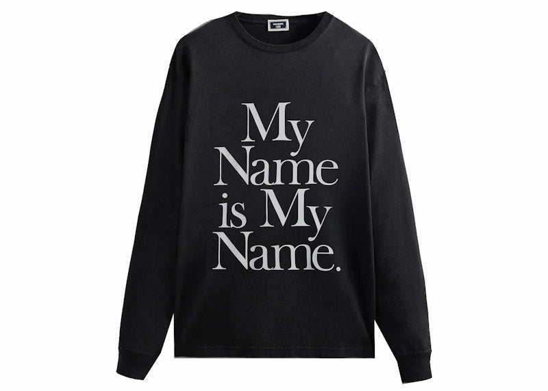 Kith The Wire My Name Is My Name Vintage L/S Tee Black