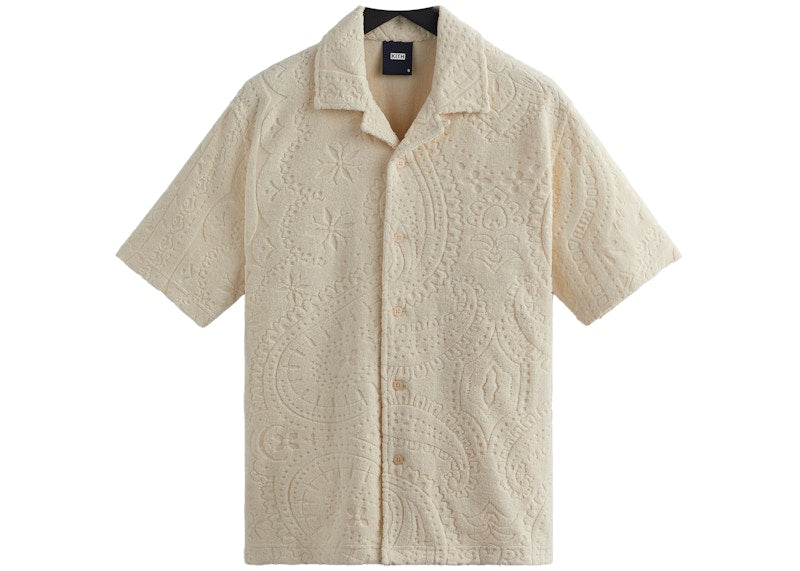 Kith Thompson Camp Collar Shirt Sandrift