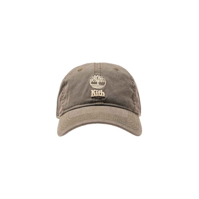 Kith Timberland Washed Canvas Cap Olive