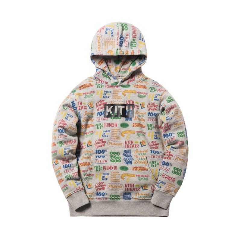 Kith Treats Circular Hoodie Heather Grey