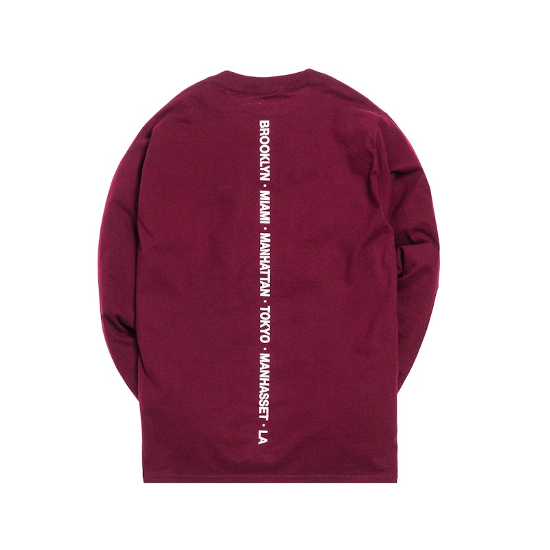 Kith Treats Ice Cream Sandwich L/S Tee Maroon