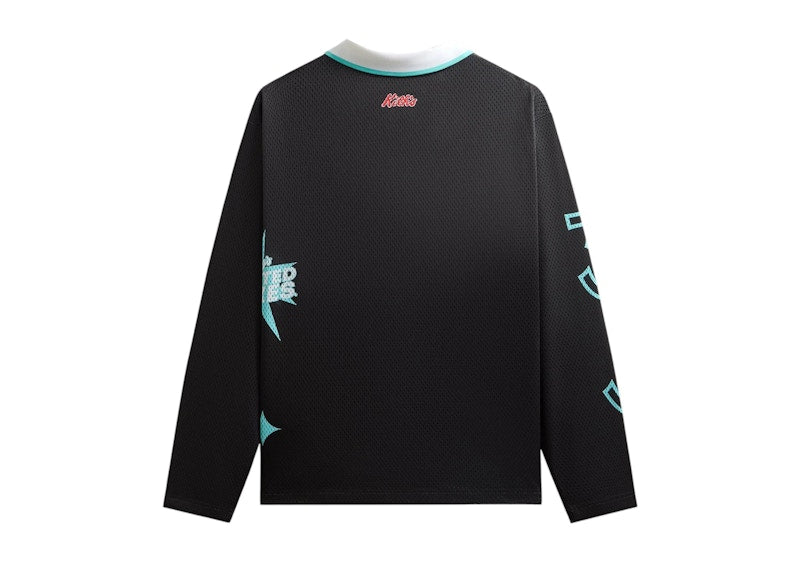 Kith Treats Kellogg’s Frosted Flakes Cereal Tony the Tiger Long Sleeve Edison Jersey Black