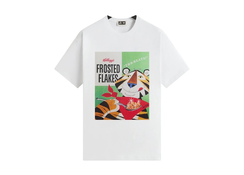 Kith Treats Kellogg’s Frosted Flakes Cereal Tony the Tiger Retro Vintage Tee White