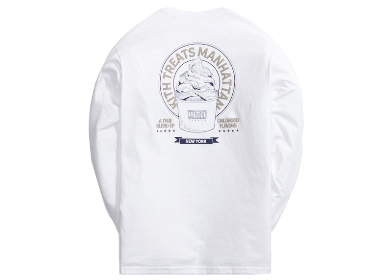 Kith Treats New York Academy L/S Tee White