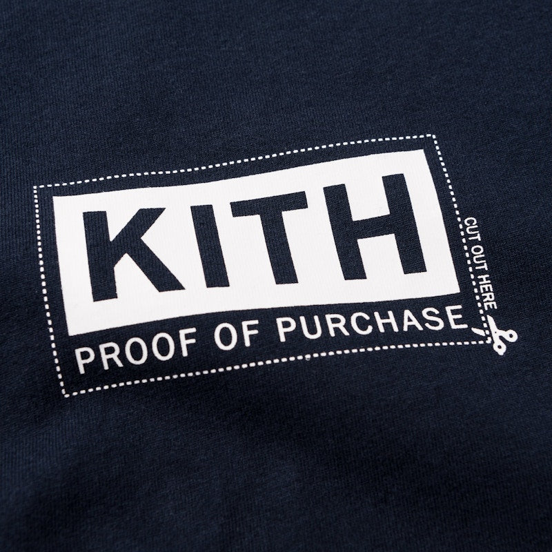 Kith Treats Proof Of Purchase Tee Navy