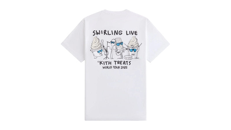 Kith Treats Swirling Live Tour Vintage Pocket Tee White