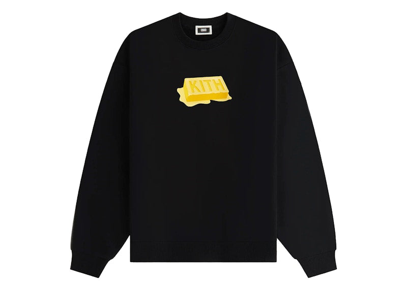 Kith Treats Waffle Butter Nelson Crewneck Black