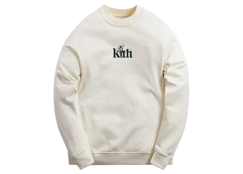 Kith Treats for Trix Santa Serif Crewneck Sandrift