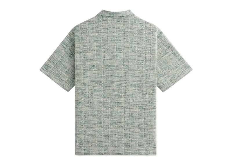 Kith Tweed Short Sleeve Boxy Collared Overshirt Mykonos
