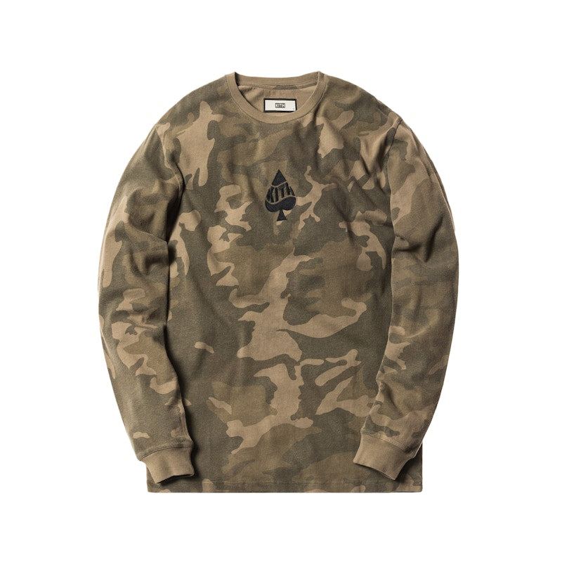 Kith US Spades L/S Tee Camo