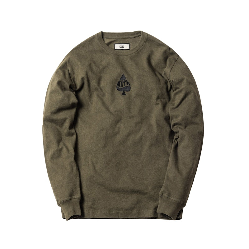 Kith US Spades L/S Tee Olive