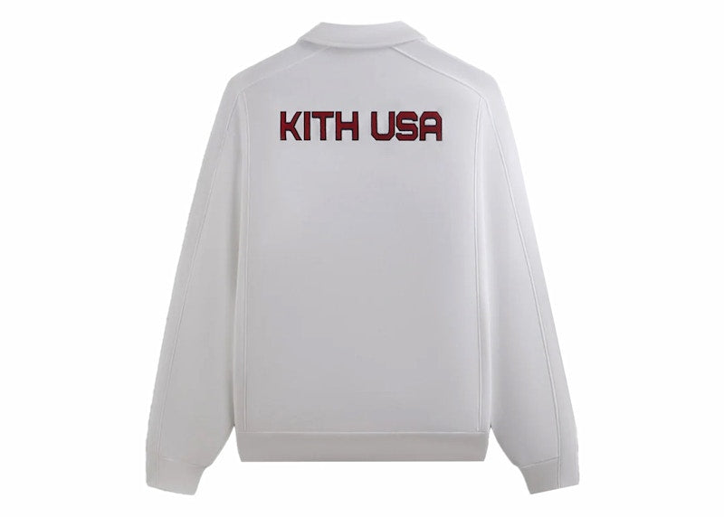 Kith USA Basketball Nelson Collared Pullover White