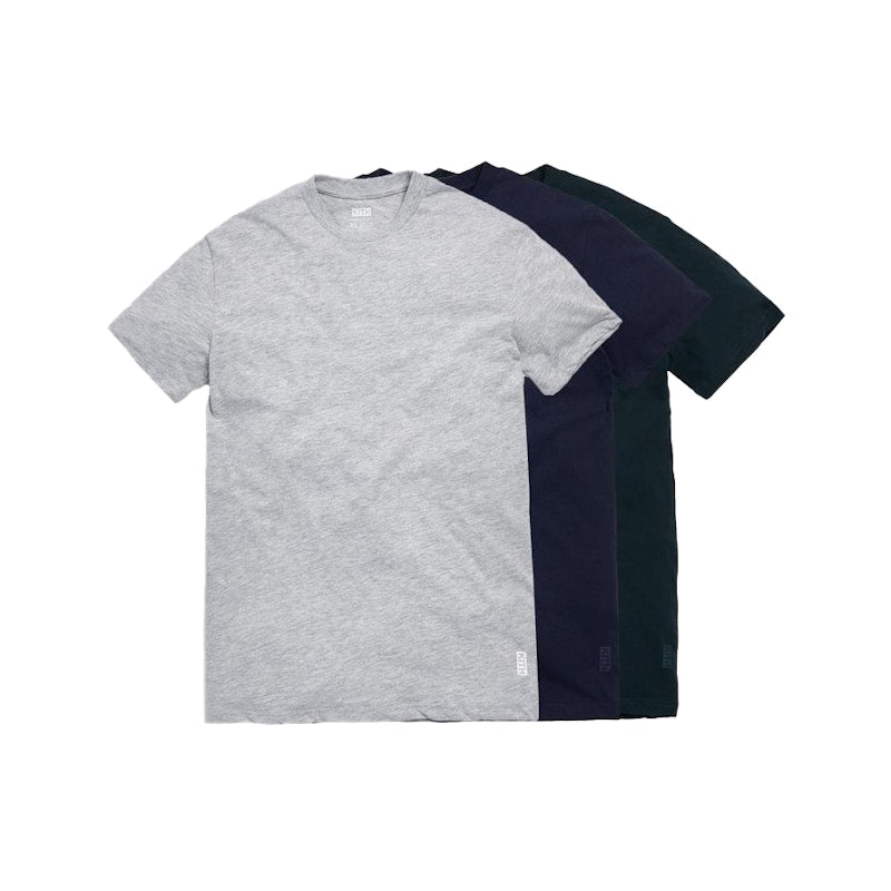 Kith Undershirt 3 Pack Heather Grey/Scarab/Navy