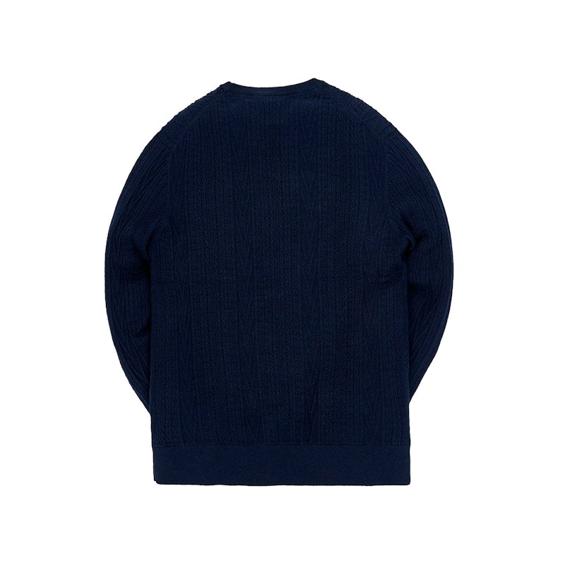 Kith Vintage Tilden Crewneck Sweater Obsidian Navy