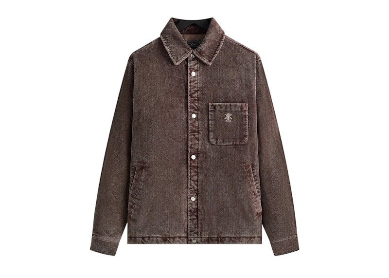 Kith Washed Corduroy Brixton Puffed Shirt Jacket Saddle