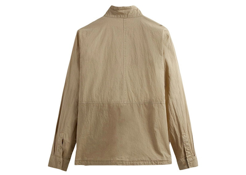 Kith Washed Cotton Zip Front Wolcott Shirt Canvas
