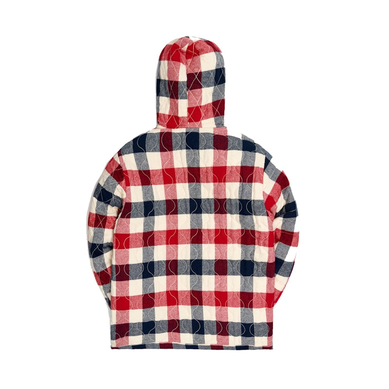 Kith Watts Flannel Quilted Hoodie Ivory/Multi