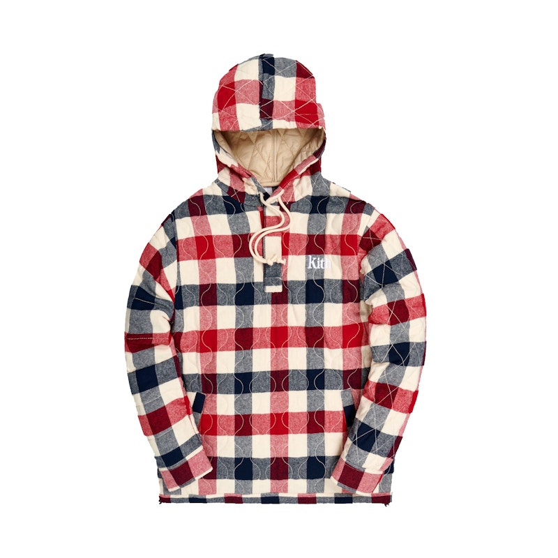 Kith Watts Flannel Quilted Hoodie Ivory/Multi