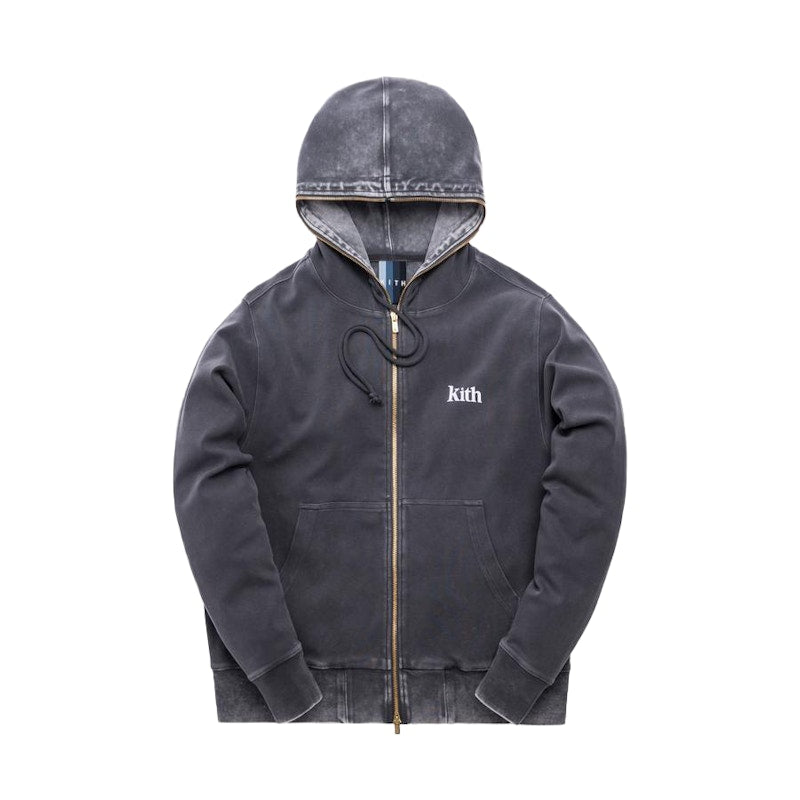 Kith Williams Crystal Wash Hoodie Asphalt