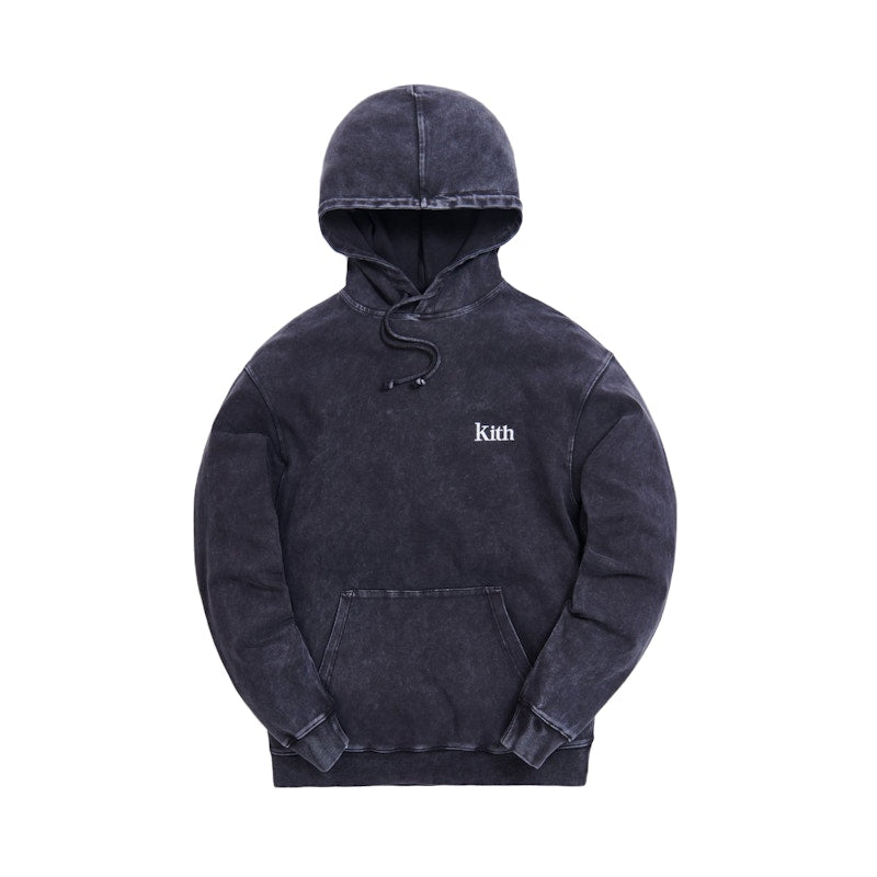 Kith Williams III Crystal Wash Hoodie Moonless Night