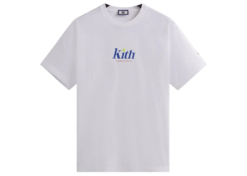 Kith Wilson Racquet Crew Logo Vintage Tee White