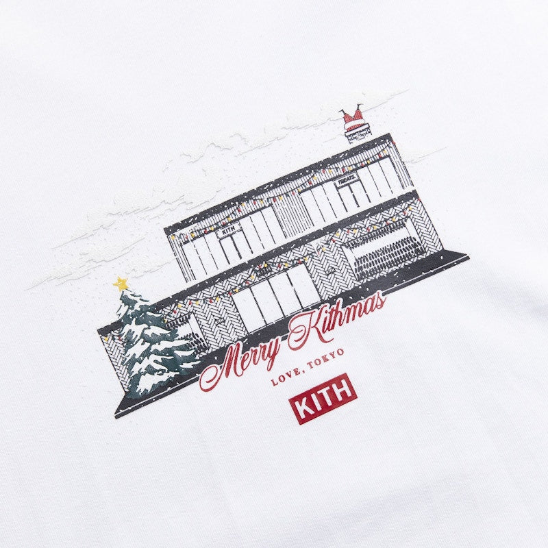 Kith Winter City Tokyo L/S Tee White