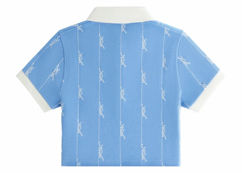 Kith Women Taylen Pique Logo Knit Polo Calypso