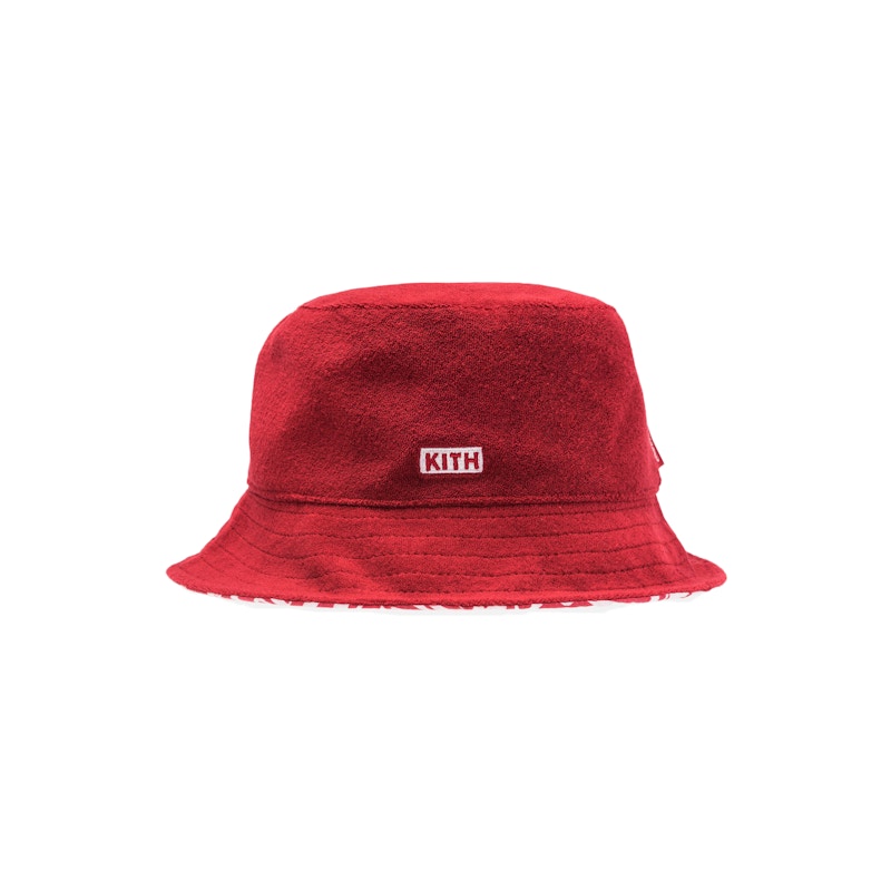 Kith Women x Coca-Cola Terry Cloth Bucket Red