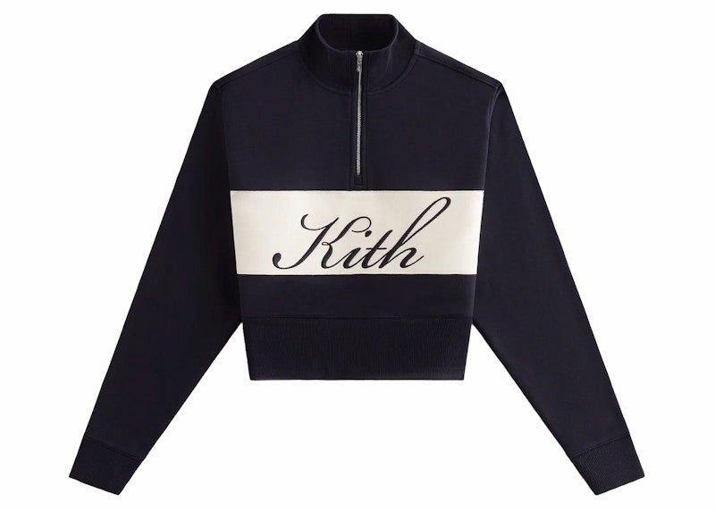 Kith Women's Hunter II Kith Script Quarter Zip Black