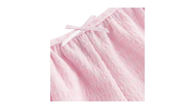 Kith Women's Mesh Tap Shorty Set Poppet