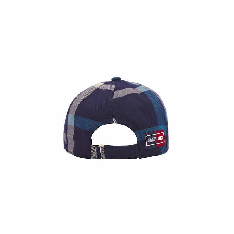Kith for Bergdorf Goodman VF Plaid Cap Navy/Blue