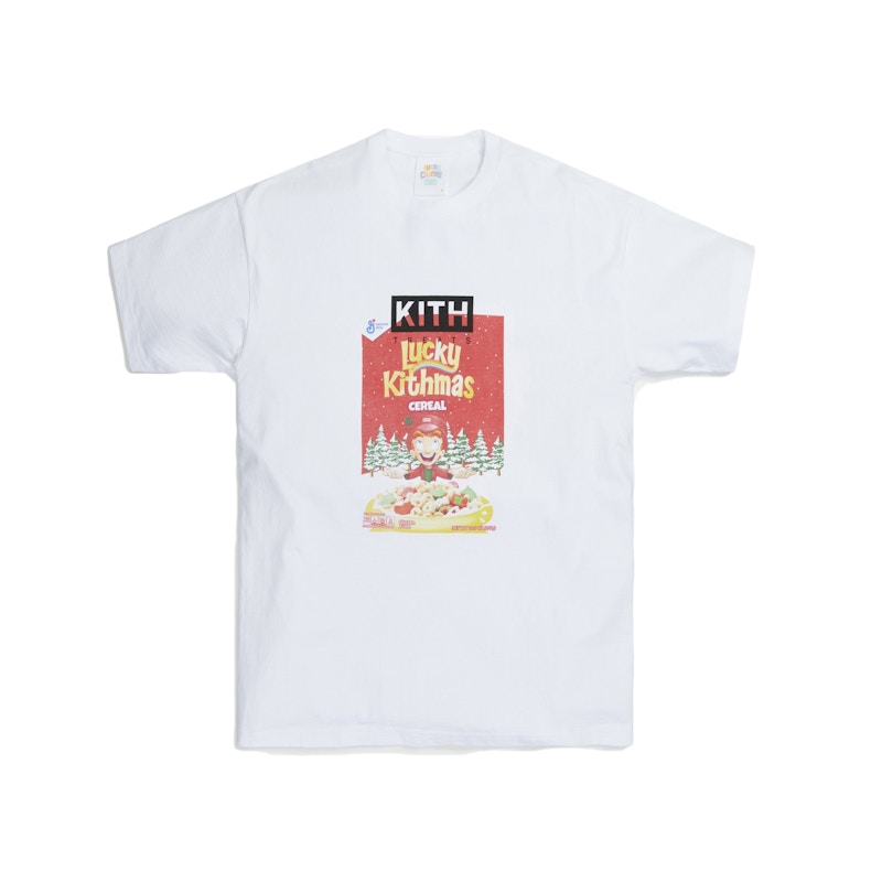 Kith for Lucky Charms Kithmas Cereal Box Vintage Tee White