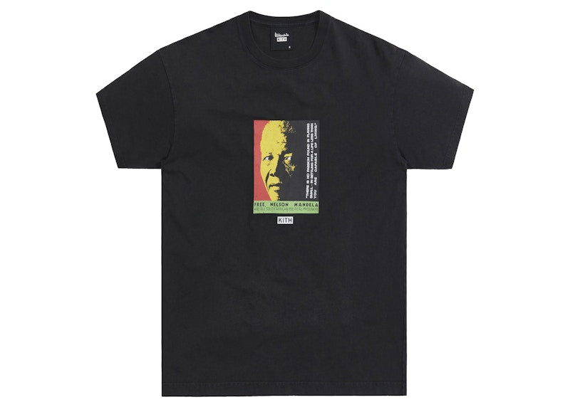 Kith for Mandela Day 2021 Free Mandela Vintage Tee Black
