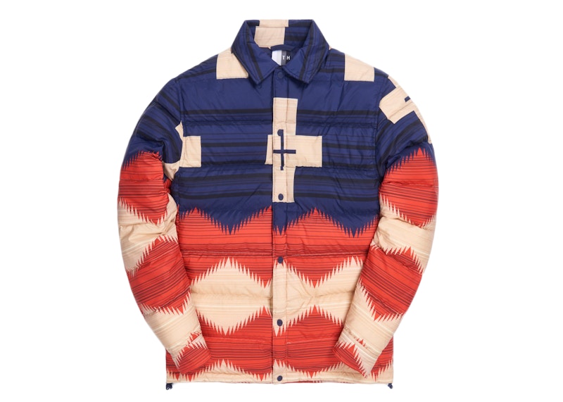 Kith for Pendleton Wyeth Trail Puffer Shirt Jacket Navy/Multi