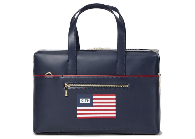Kith for Team USA & Away Leather Everywhere Bag Navy