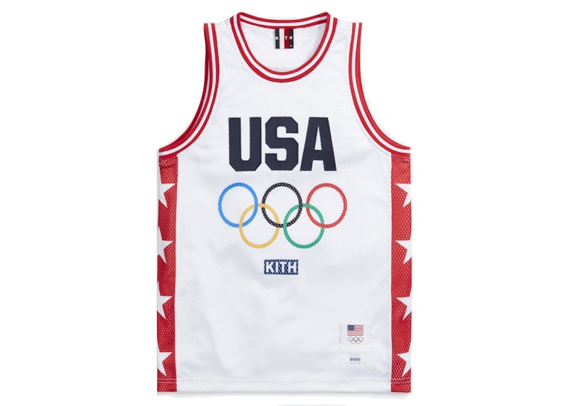 Kith for Team USA Basketball Jersey White