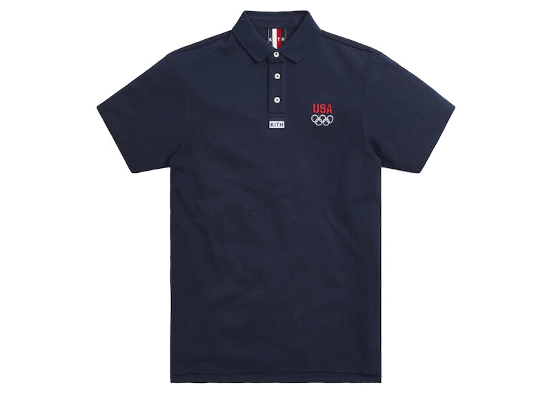 Kith for Team USA Pique Polo Nocturnal